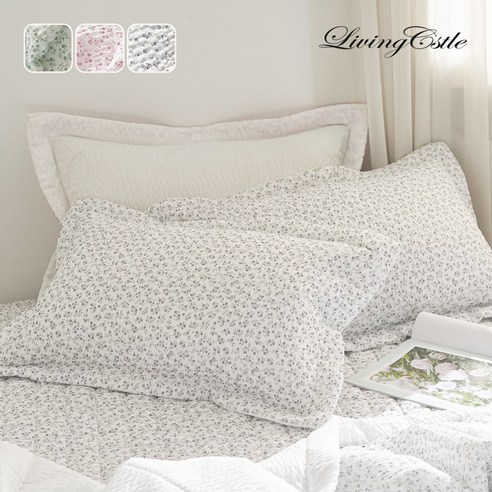 싱그러운 여름밤, 리빙캐슬 들꽃 시어서커 침대패드로 쾌적하게