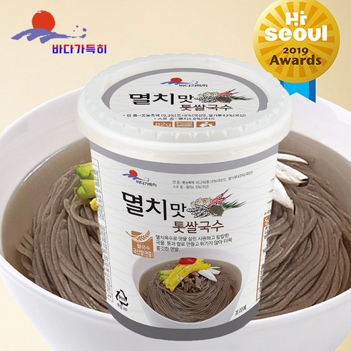 하늘뜰 멸치맛 톳 쌀국수 12컵 82g, 12개