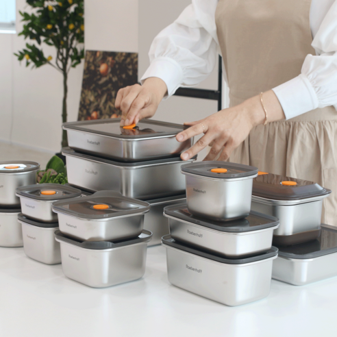 건강과 편리함을 더하는 스마트한 주방, 레벤호프 전자레인지 진공 스텐 밀폐용기