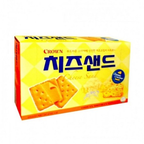 크라운 치즈샌드 240gx4개입커피 음료 차 탄산 사이다 콜라, 1개, 240g