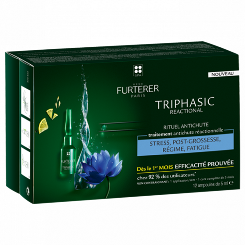 르네휘테르 트리트먼트 트리파직 헤어로스 5ml x12병 RENE FURTERER TRIPHASIC TREATMENT, 12개