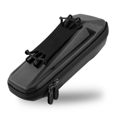 Xzante WEST BIKING 1.8L 탑 튜브 자전거 전화 가방 전면 프레임 마운트 PC 사이클링 파우치 팩 자전거 블랙, 검정
