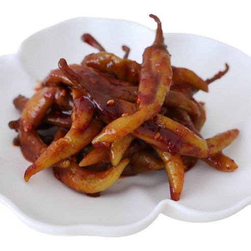 여우마을 수제반찬 촌스러운 양념고추장아찌 고추무침, 500g, 1개
