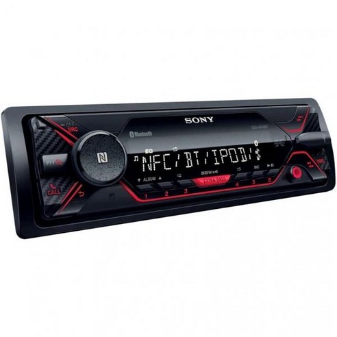 Sony 소니 DSX-A410BT 싱글딘 블루투스 프론트 USB AUX 카 스테레오 디지털 미디어 수신기 (CD 플레이어 없음)