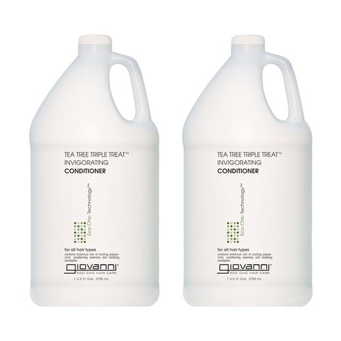지오바니 티트리 트리플 트리트 인비거레이팅 컨디셔너, 3785ml, 2개