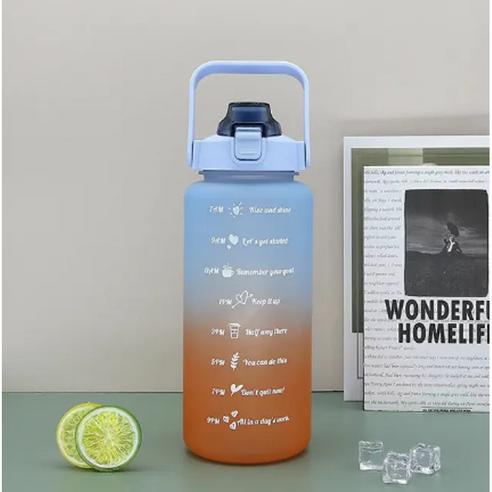 뽁이마켙 2l 대용량 텀블러 물병, 1개, 블루