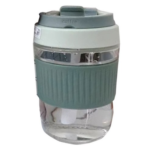 Vanow 더블 드링크 휴대용 텀블러, 1개, 말차 그린, 350ml