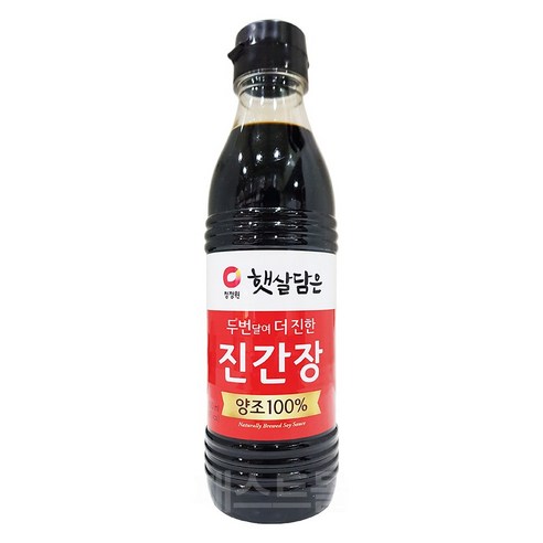 대상 청정원 두번달여 더 진한 진간장 골드, 500ml, 6개