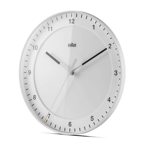 브라운 BRAUN BC17W 클래식 아날로그 무소음 저소음 벽시계 인테리어 집들이선물