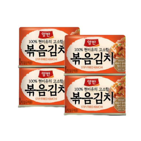 동원 양반 볶음김치, 160g, 4개