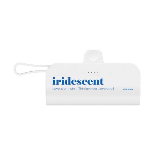 트라이코지 무드 도킹형 미니 거치가능 보조배터리 5000mAh, 무드_블루, C타입