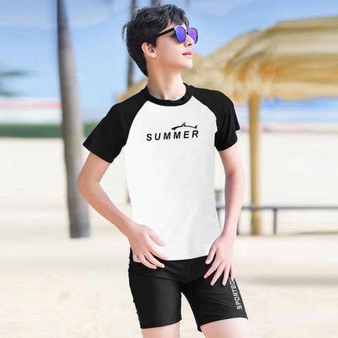 남아 초등학생을 위한 궁극적인 보호와 편안함의 래쉬가드 생존수영복