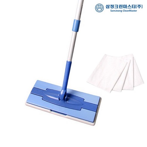 (주)에이스샵_국산 클래식크린와이퍼 원터치 부직포 청소기 리필 밀대걸레 막대걸레, 1개