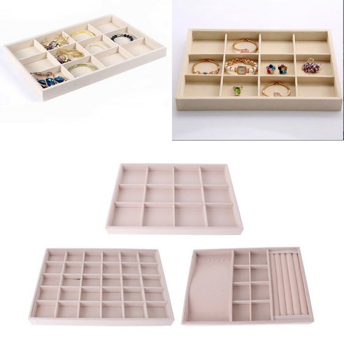 35 X 24 X 3 Cm 보석 디스플레이 트레이 귀걸이 목걸이 주최자 반지 홀더