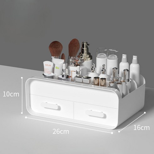 버기컴퍼니 심플 화장품 정리함 데스크 오거나이저 다용도 수납정리함, 1개, Type2