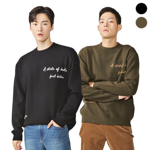 [체이스컬트] 그래픽모크넥 SWETER/2Color - 스웨터/니트 | 쿠팡