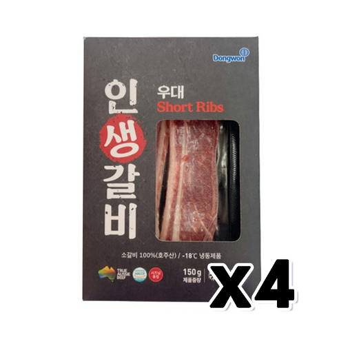 동원 인생갈비 우대갈비 즉석조리 150g x 4개, 1개