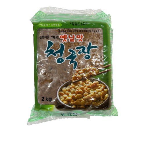 광산식품 청국장 2k (냉동포장 + 아이스팩 포함) 맛과 신선함을 동시에!