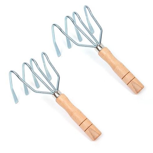 텃밭 해루질 네발갈퀴 / 미니갈퀴 네발갈퀴 4발갈퀴 갯벌갈퀴 해루질 장비 갯벌체험 원예도구 원예용품 주말농장 체험학습 분갈이 농기구 텃밭꾸미기 텃밭도구, 2개