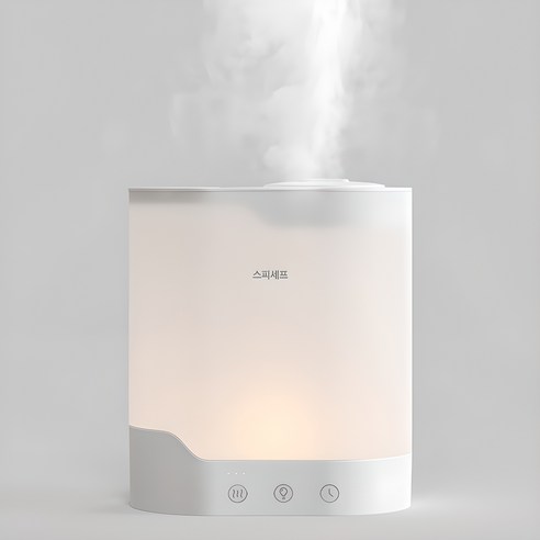 스피세프 대용량 무소음 무드등 가습기 2.5L, 흰색 스피세프 대용량 무소음 무드등 가습기 2.5L, 흰색