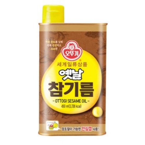 오뚜기 옛날 참기름 450ml, 3개