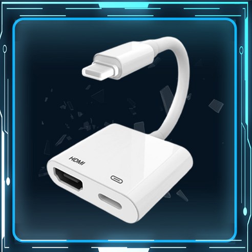 ANYTROX 2in1 라이트닝 HDMI 디지털 AV 어댑터 충전 8핀 변환젠더 for 아이폰13/12/11 pro max 아이패드