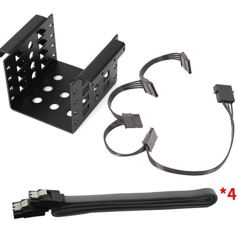 4베이 2.5인치 HDD 캐디 브래킷 옵티컬 드라이브 베이에 완벽하게 맞습니다., {"색상":"블랙 w SATA 케이블"}, {"사이즈":"10.2x10.2cm"}, {"수건소재":"금속"}