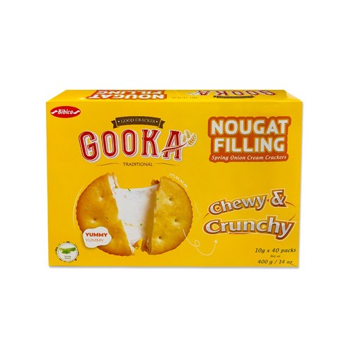 GOOKA NOUGAT FILLING 구카 누가 필링 크래커, 400g, 1개