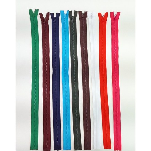 24인치 60cm 5호 비슬론 점퍼지퍼, 1세트, 혼합색