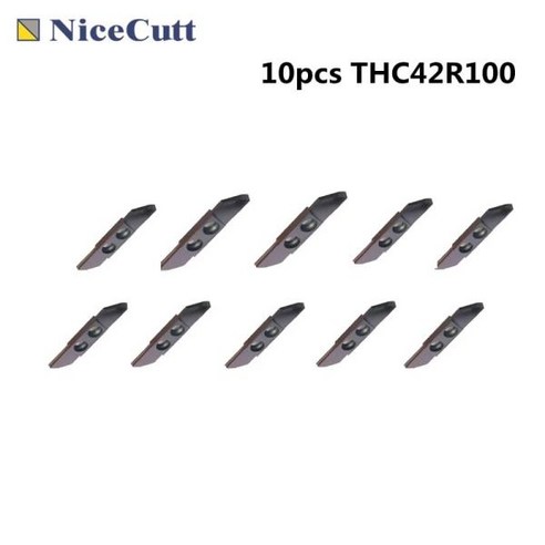 NiceCut 그루빙 인서트 THCR 홀더 선반 도구 기계용 THC42R100 10 개, 01 10PCS THC42R-100 thcr-01 Best Top5