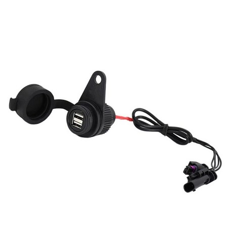 BMW R1250RT용 오토바이 충전기 소켓 듀얼 USB 포트, USB 포트 포함, 80mm 70mm, ABS 플라스틱