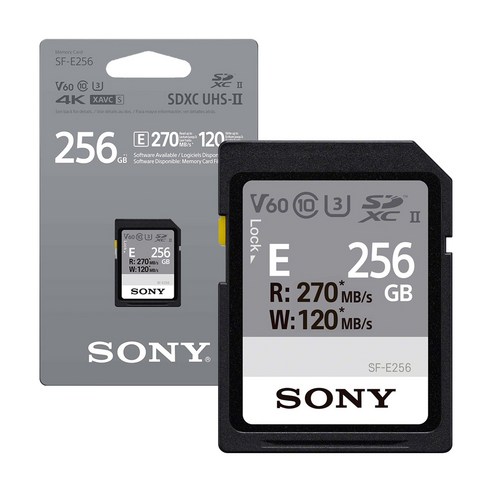 소니코리아정품 SDXC UHS-II U3 V60 & V30 SD카드, 소니 SF-E256/T2 (256GB)