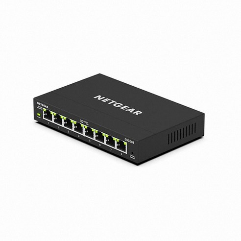 넷기어 NETGEAR GS308E 8포트 기가비트 네트워크 인터넷 스위칭 허브 웹관리형 랜허브 스위치 스위칭허브