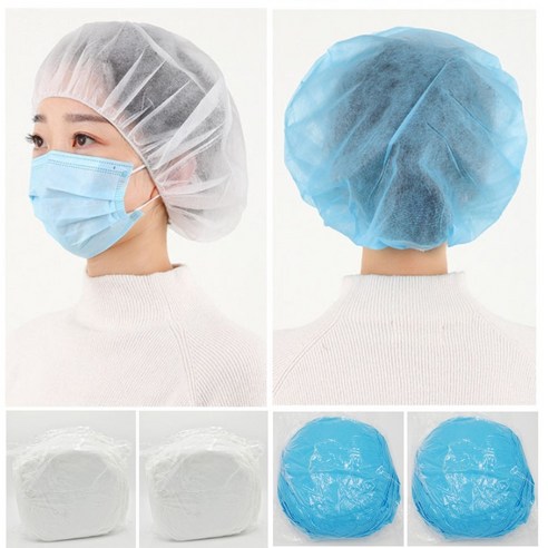 네오어패럴 일회용 부직포 위생모자 200매 20g 헤어캡, 블루, 200개