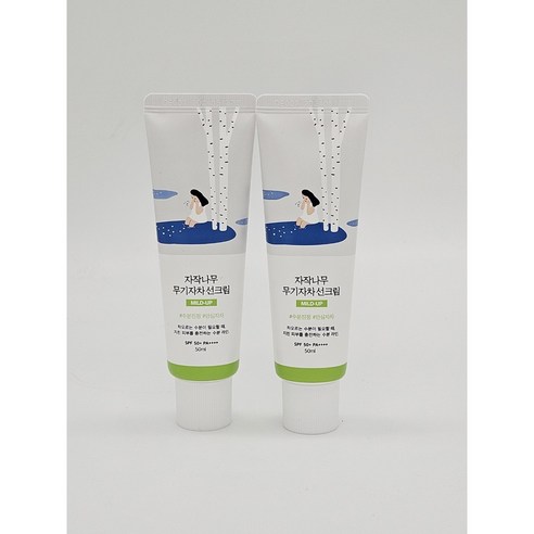 라운드랩 자작나무 무기자차 선크림 50ml 1+1 기획, 2개