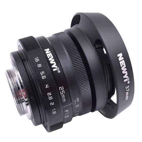 AFBEST NEWYI 25mm F/1.8 CCTV Mini Lens, 검정