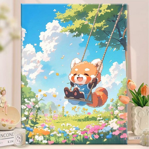 피포페인팅 DIY 명화그리기 유화 그림 그리기 아크릴화 30*40cm, 26타입, 1개