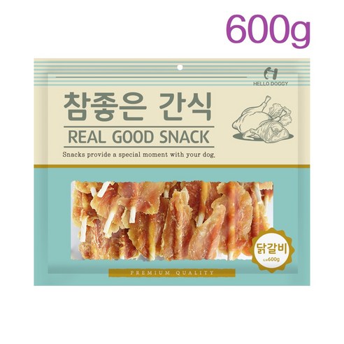 헬로도기 참좋은간식 건조간식, 우유치킨껌, 600g, 1개