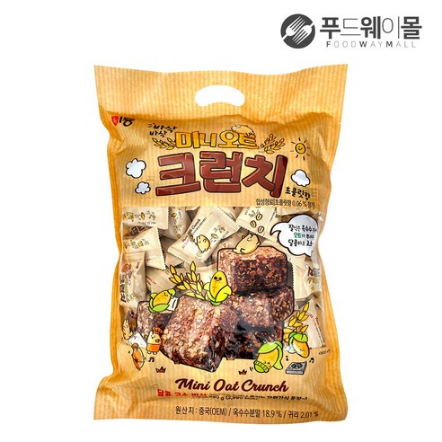 미룡 바삭바삭 미니오트 크런치 대용량 초코릿향 520g, 1개