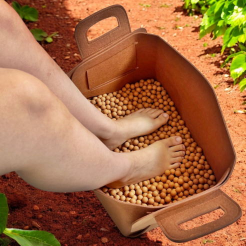 자연의 온기를 발에 담아, 일상 속 힐링을 경험하세요.