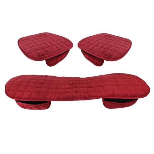 자동 의자 방석을 위한 보편적인 용 카시트 덮개 Breathable 까만 견면 벨벳 패드 매트, 레드, 49x52cm, 플러시