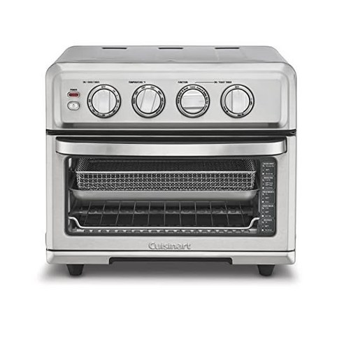 Cuisinart 쿠진아트 에어 프라이어 컨벡션 토스터 오븐 8-1 오븐베이크 그릴 굽기 및 따뜻한 옵션 포함 스테인리스 스틸 TOA-70, Airfryer with Grill_Stainless