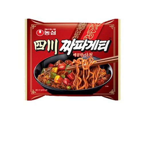 라이브잇 농심 사천 짜파게티 봉지, 8개