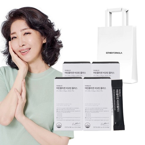 여에스더 어린콜라겐 비오틴플러스 비오틴콜라겐 + 쇼핑백, 30정, 4개