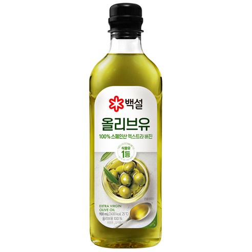 백설 스페인산 압착 올리브유, 1개, 900ml