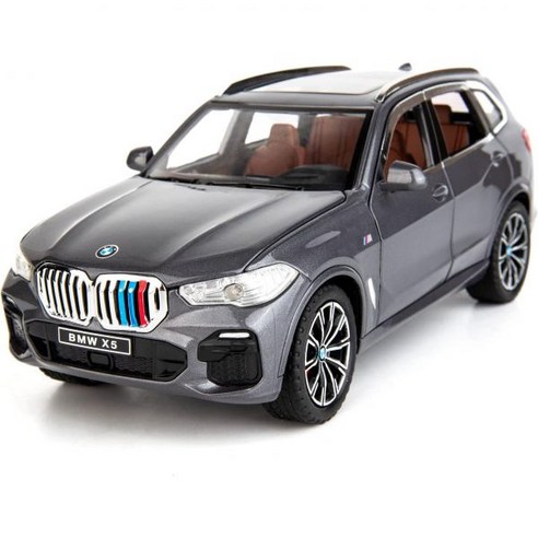 TGRCM-CZ 1:24 BMW X5 SUV Model Car Toy Zinc Alloy Toy Car with Sound and Light 그레이