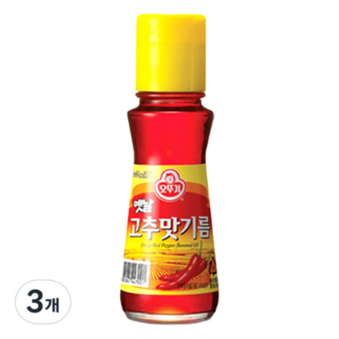 오뚜기 옛날 고추맛기름 80ml, 3개