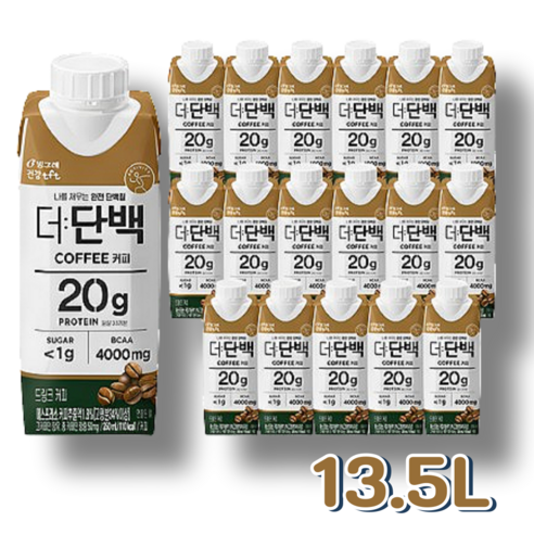 더단백 드링크 커피 A 드링크믹스 RTD, 250ml, 18개