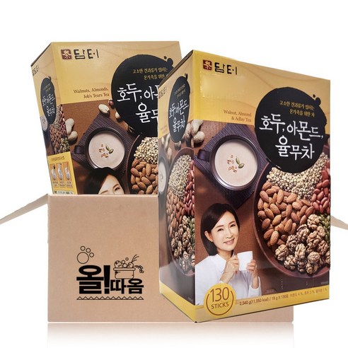 올따옴) 담터 호두아몬드율무차50T+호두아몬드율무차130T, 18g, 1개, 130개