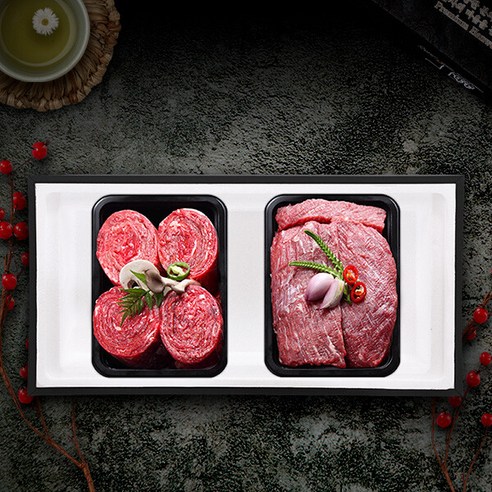 [명품횡성청정한우]횡성 누리하누 정육세트 2호(1.2kg), 1개